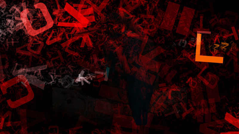 Red and Black Alphabet Letters Texture