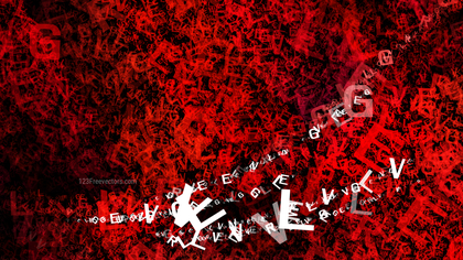 Red and Black Alphabet Letters Texture Background