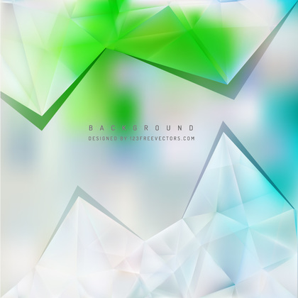 Blue Green Geometric Triangle Background Template