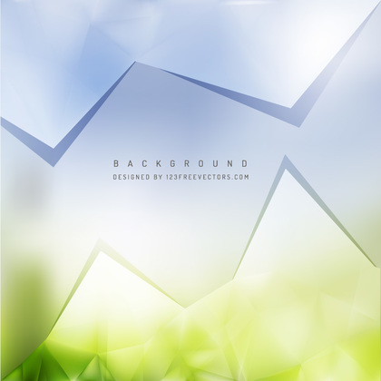 Abstract Blue Green Triangular Background