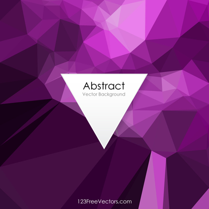 Abstract Dark Pink Polygonal Triangular Background