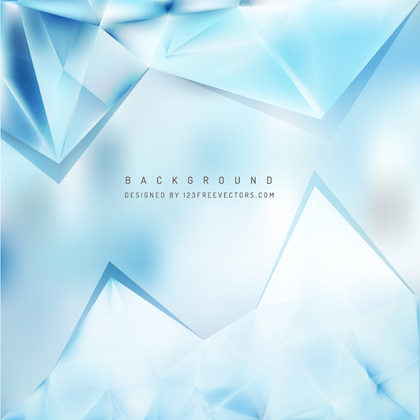 Abstract Light Blue Triangle Polygonal Background Template