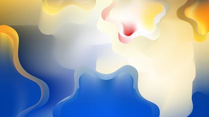 Abstract Blue Orange and White Background