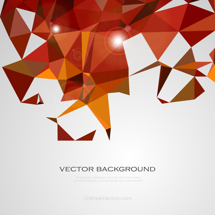 Abstract Red Polygonal Background Template