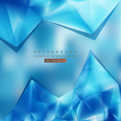 Blue Polygonal Triangular Background Template