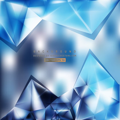 Blue Triangular Background Design