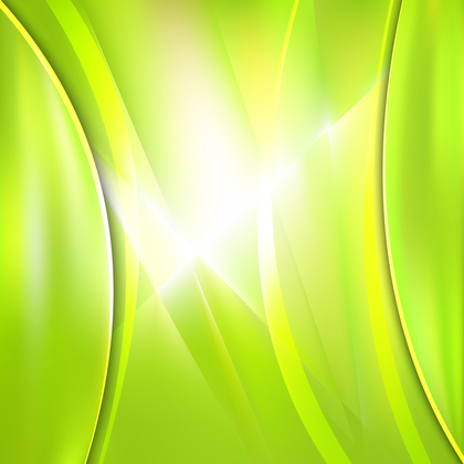 Abstract Green Yellow and White Background Vector Illustration