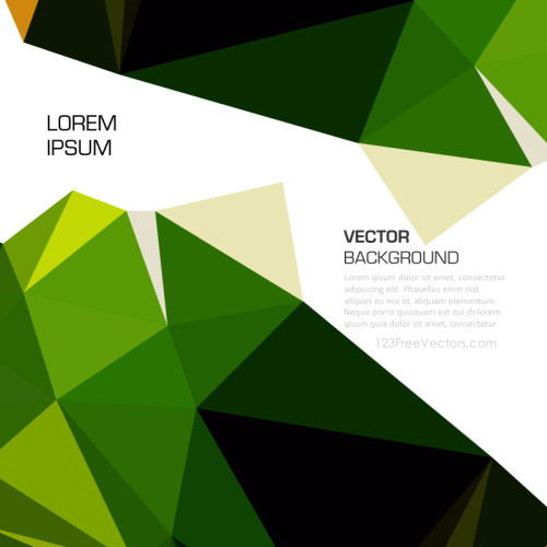Dark Green Polygonal Background Image
