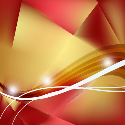 Abstract Red and Gold Background Design