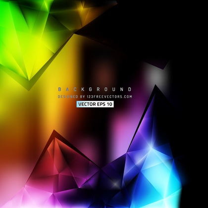 Colorful Geometric Triangle Background Design