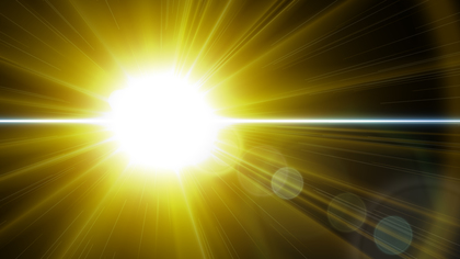 Yellow Black and White Lens Flare Background