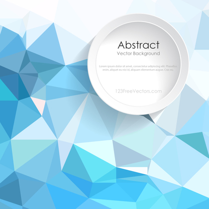 Abstract Light Blue Polygonal Background Design
