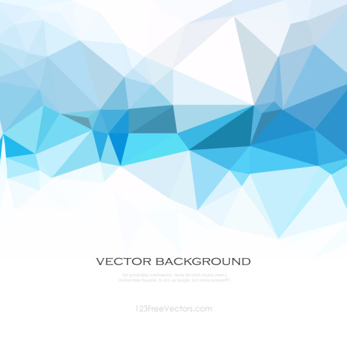 Abstract Light Blue Polygonal Background Template