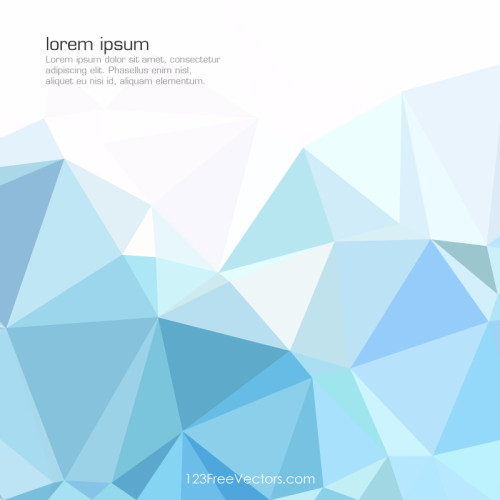 Light Blue Color Polygonal Background Clipart