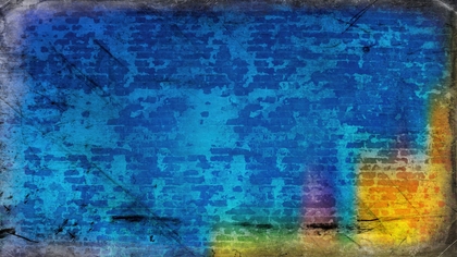 Blue and Orange Dirty Grunge Texture Background Image