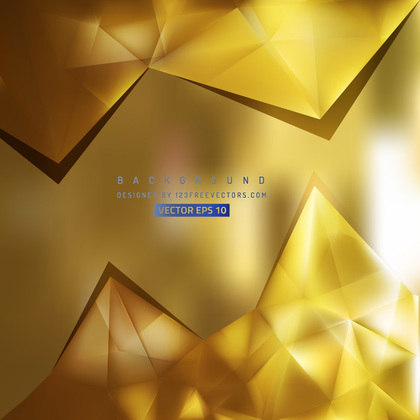 Abstract Gold Triangle Polygonal Background Design
