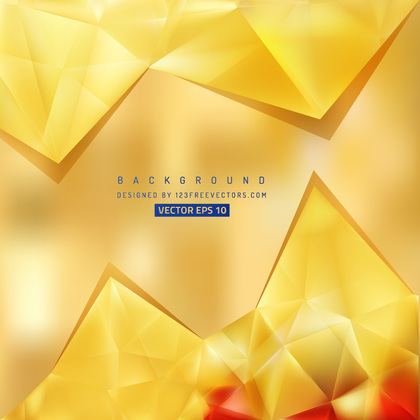 Abstract Gold Triangle Polygonal Background Template