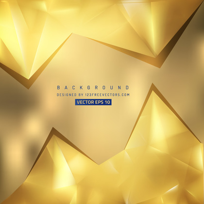 Abstract Gold Triangular Background Template