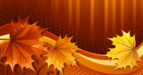 Background with Maple Leaves