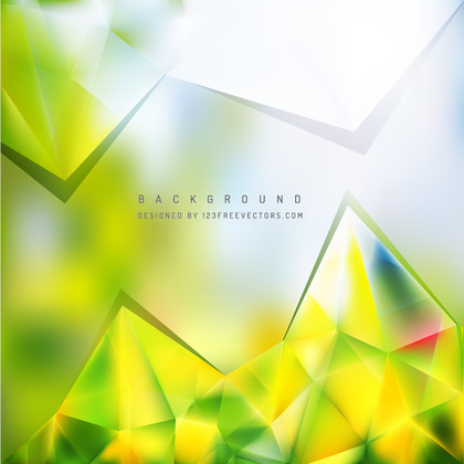 Yellow Green Triangular Background