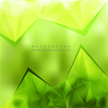 Green Triangle Polygonal Background Design