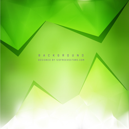 Green Geometric Triangle Background Template