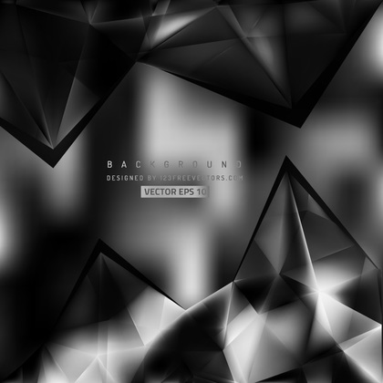 Abstract Black Triangular Background