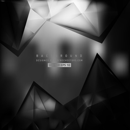 Abstract Black Triangular Background Design