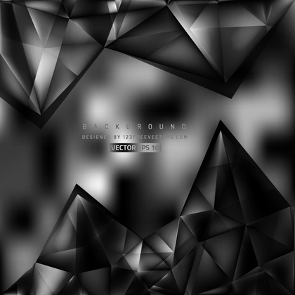 Abstract Black Triangular Background Template