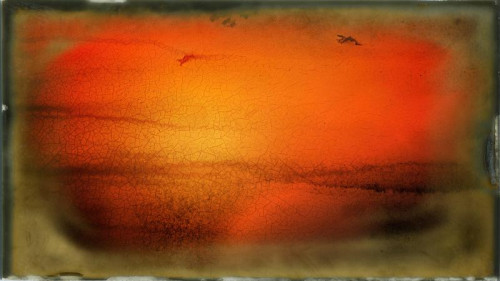 Orange and Brown Dirty Grunge Texture Background