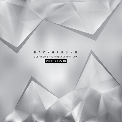 Abstract Light Gray Triangle Polygonal Background
