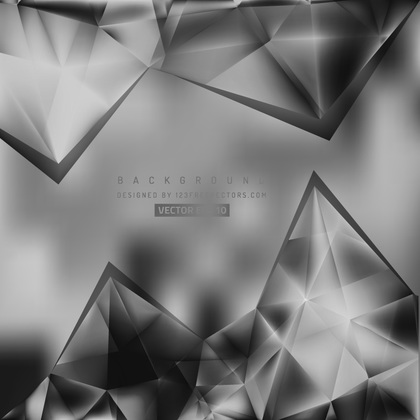 Dark Gray Triangular Background Template