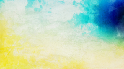 Blue and Yellow Watercolor Texture Background Image