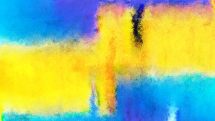 Blue and Yellow Watercolor Background Texture