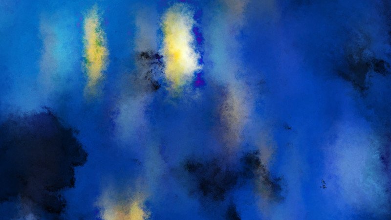 Blue Yellow and Black Distressed Watercolour Background Image