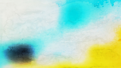 Blue Yellow and White Watercolour Background