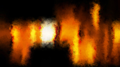Orange and Black Watercolour Grunge Texture Background Image