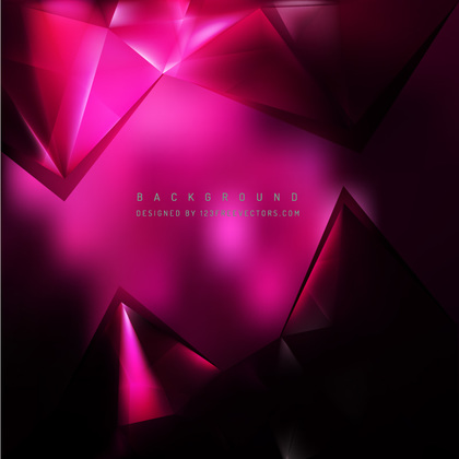 Black Pink Polygonal Triangular Background Template