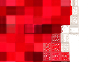 Abstract Red and White Background