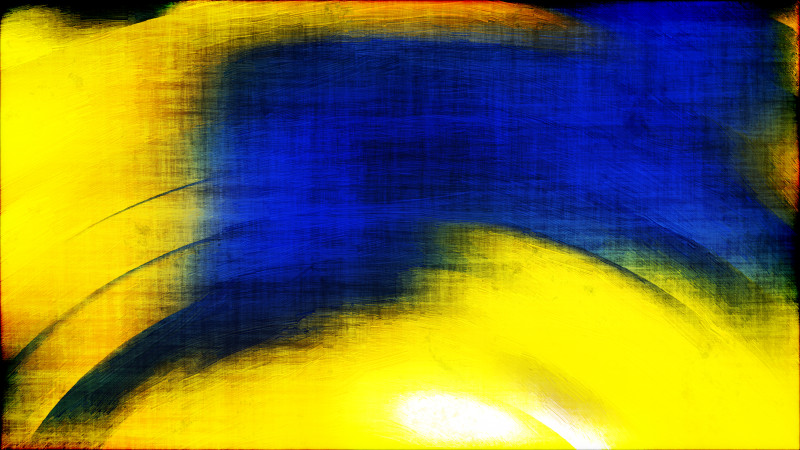 Abstract Blue Yellow and Black Texture Background