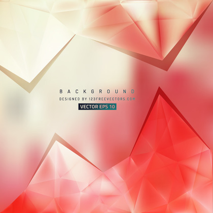 Abstract Light Red Triangular Background Template