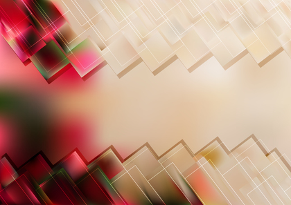 Abstract Red Brown and Green Geometric Background