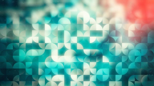 Beige and Turquoise Abstract Quarter Circles Background Image