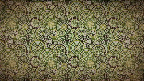 Beige Green and Black Seamless Geometric Circle Pattern Background Image