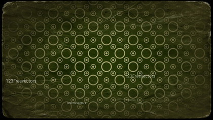 Beige Green and Black Grunge Circle Pattern Texture Background