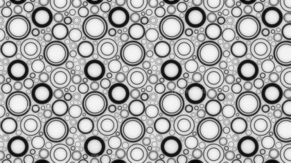 Black and White Seamless Circle Background Pattern Image