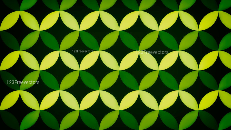 Black Green and Yellow Circle Background Pattern Image