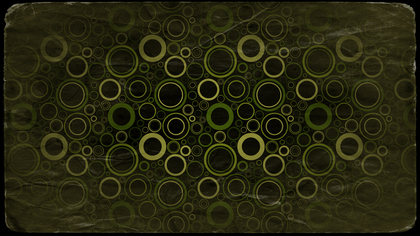Black Green and Yellow Grunge Seamless Circle Background Pattern Design