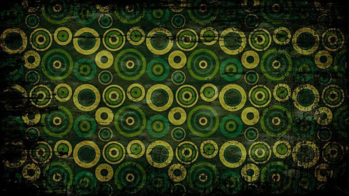 Black Green and Yellow Seamless Circle Grunge Pattern Background Image