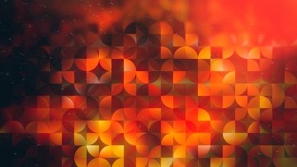 Abstract Black Red and Orange Quarter Circles Background